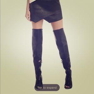 BCBGMAXAZRIA NWT GIAN PEEPTOE OVER the KNEE BOOTS